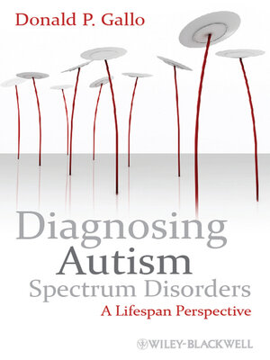 cover image of Diagnosing Autism Spectrum Disorders